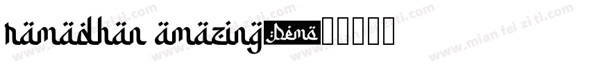 ramadhan amazing字体转换